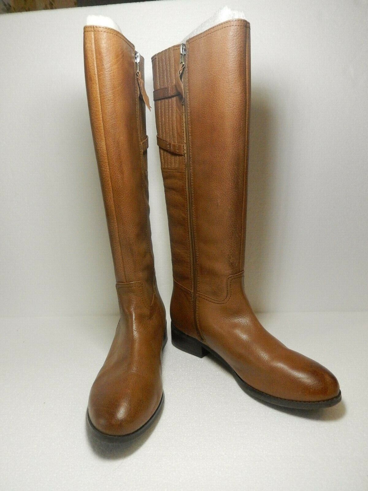 *New*  Trotters Women’s Lucky Too Wide Shaft Riding Cognac Brown Boots Size 12N