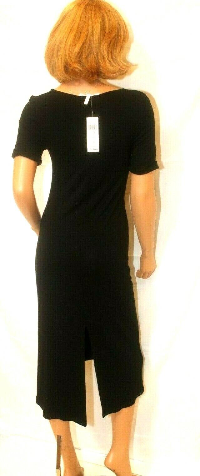 *NWT* BCBGeneration High-Low Mid Calf w/Slit Dress MSRP $88.00 Black Size XXS