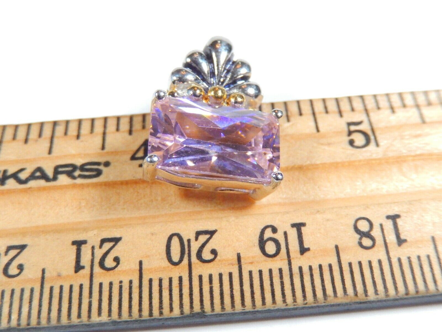 *NEW*   SALE! 5CT Flawless Pink Sapphire Sterling Silver Pendant