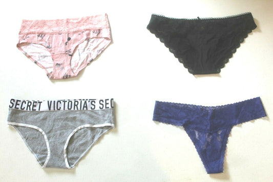 ♡  **NWT**  Lot of Four Random Victoria's Secret Panties Size - Medium  ♡