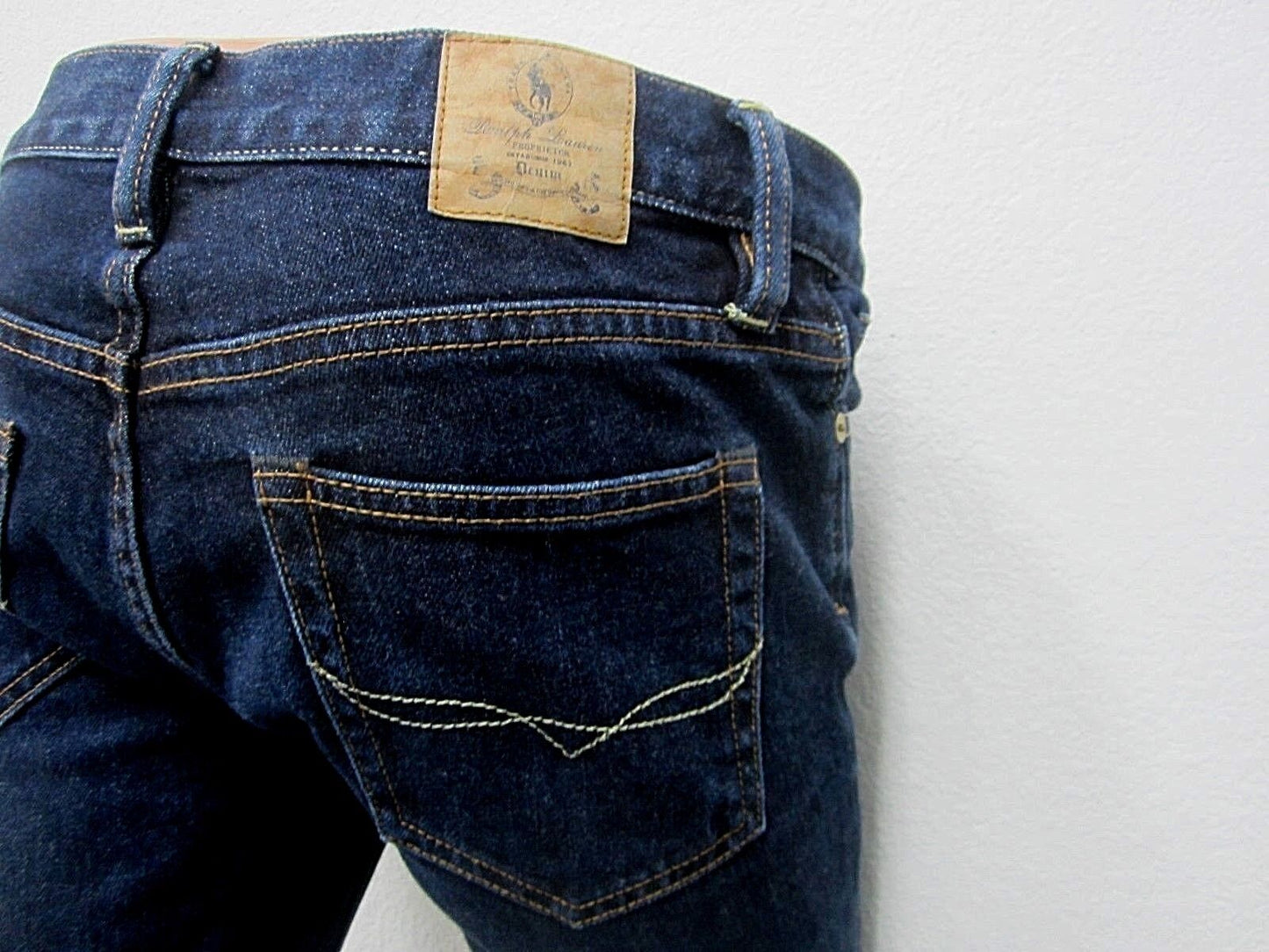Ralph Lauren Sport Women Dark Blue Proprietor Skinny Cut Jean Pant W26 x L31