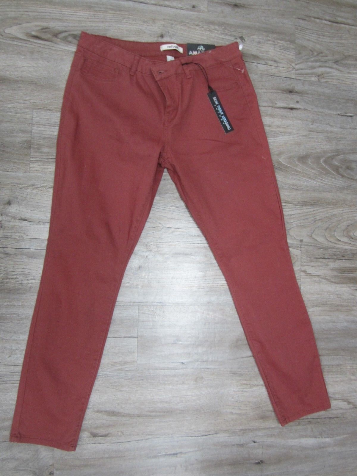 NWT Charlotte Russe Refuge Skin Tight Legging Jeans Sz 14 X 29 Rust Color