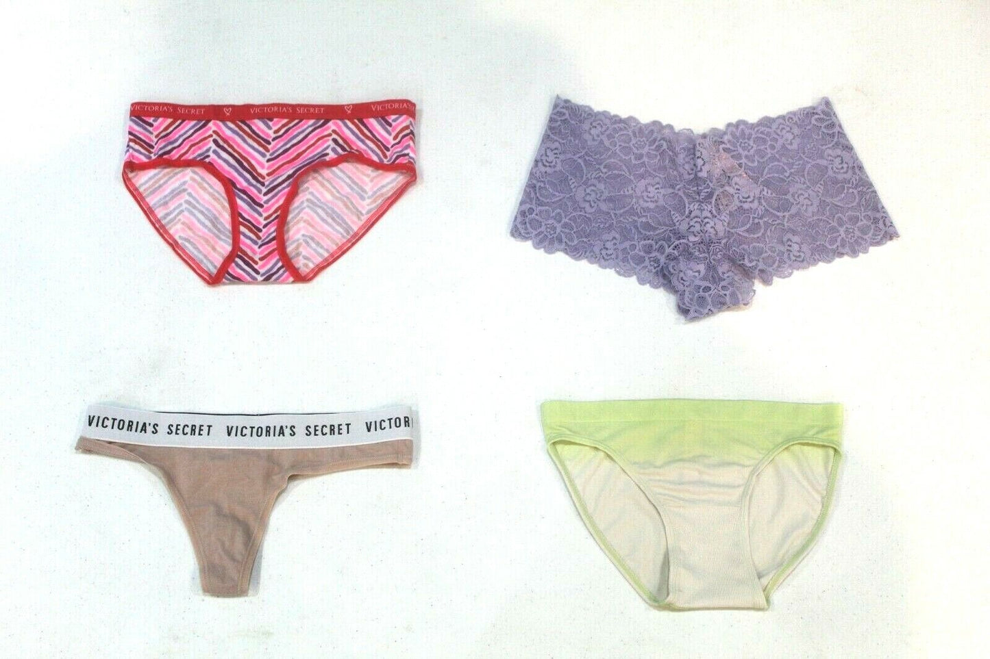 ♡  *NWT*  Lot of Four Random Victoria's Secret Panties Size  XS  ♡