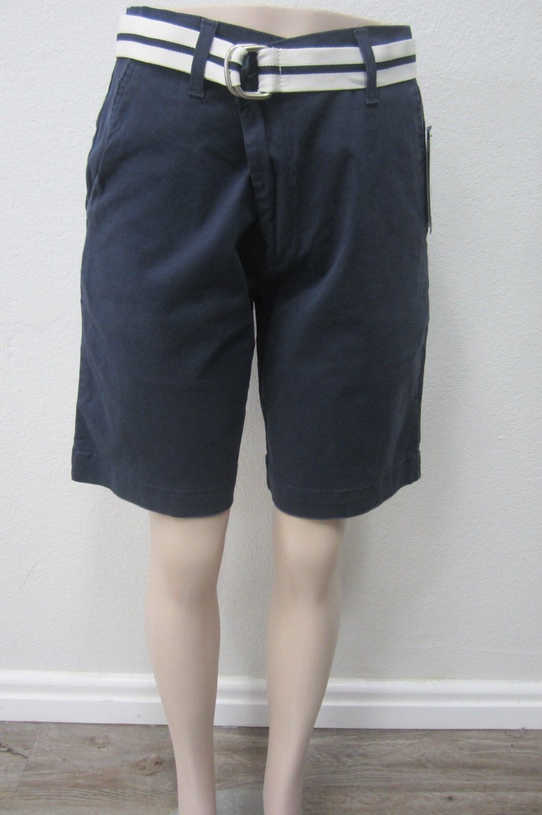 *NWT* U.S. Polo Assn. Men's Flat Front Chambray Shorts w/ Belt Blue Size 34