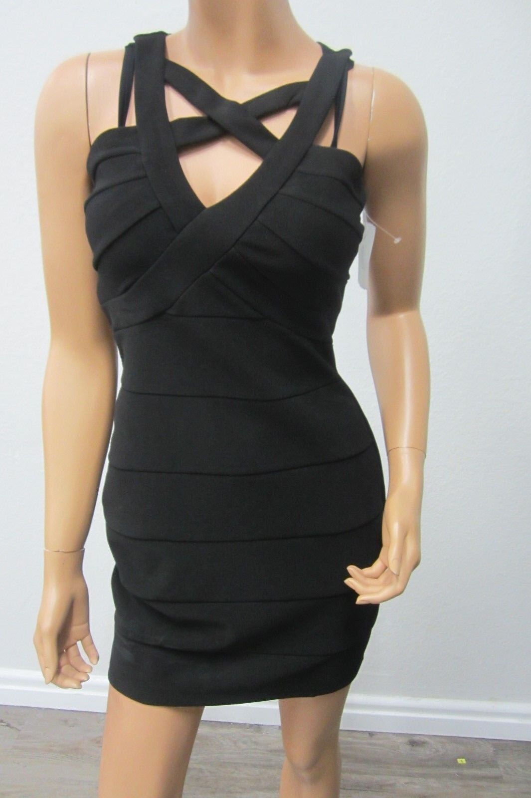 NWT CRYSTAL DOLL SEXY Womens Black Dress VERY HOT....Size 3