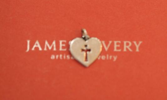 JAMES AVERY Sterling Silver CROSSLET HEART Charm