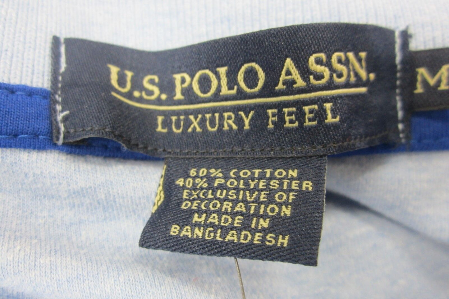 *NWT* U.S. Polo Assn Mens Luxury Feel Polo Golf Shirt Cotton  Size M