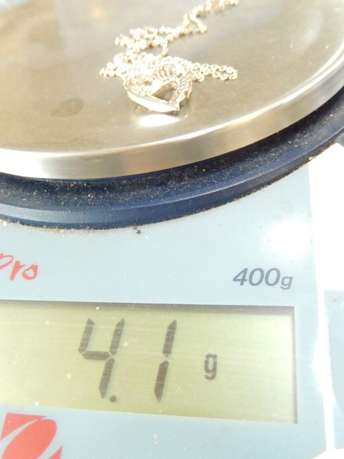 10K White Gold .25ctw Baguette Diamond Open Heart Pendant w/18" Chain