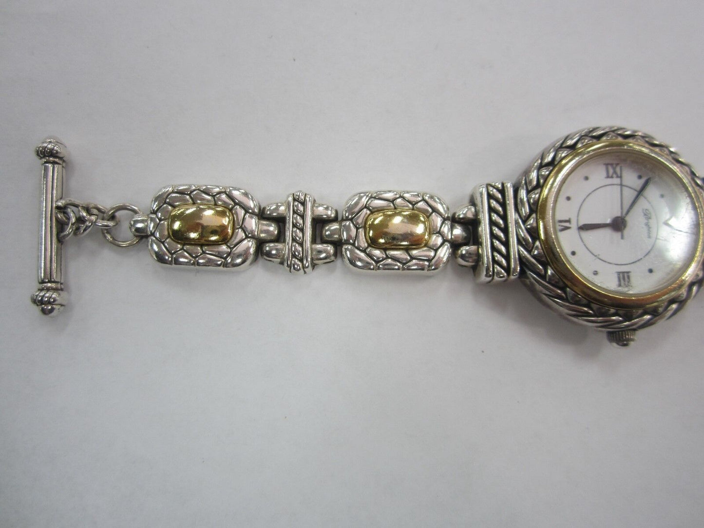 RETIRED BRIGHTON Ladies NANTUCKET Gold & Silvertone Watch New Battery