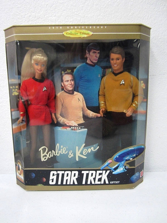 NRFB MATTEL COLLECTOR EDITION 30th ANNIVERSARY STAR TREK BARBIE KEN SET 15006