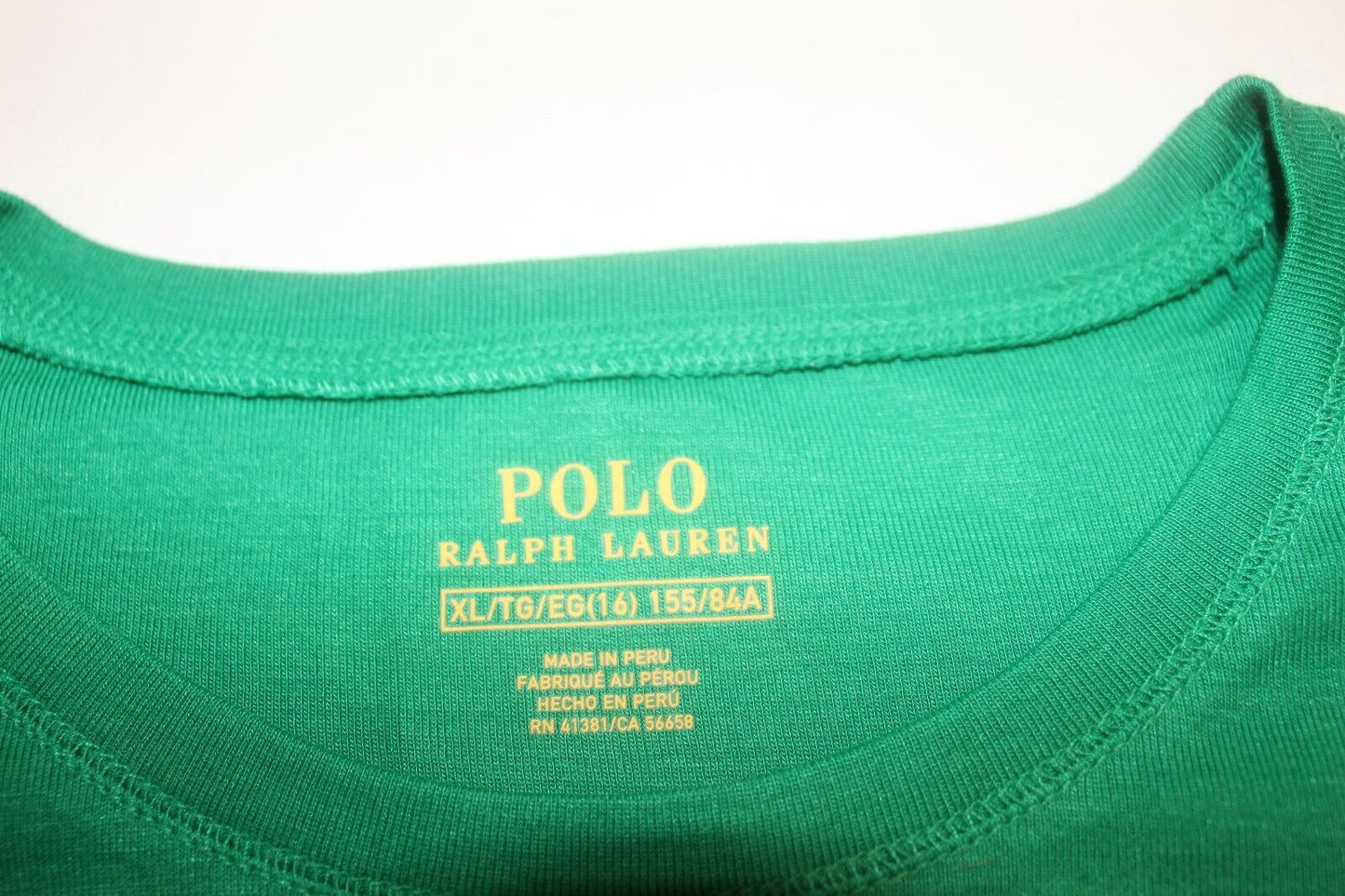 *NWT* Polo Ralph Lauren Green Crew Neck T Shirt Pony Logo Youth XL