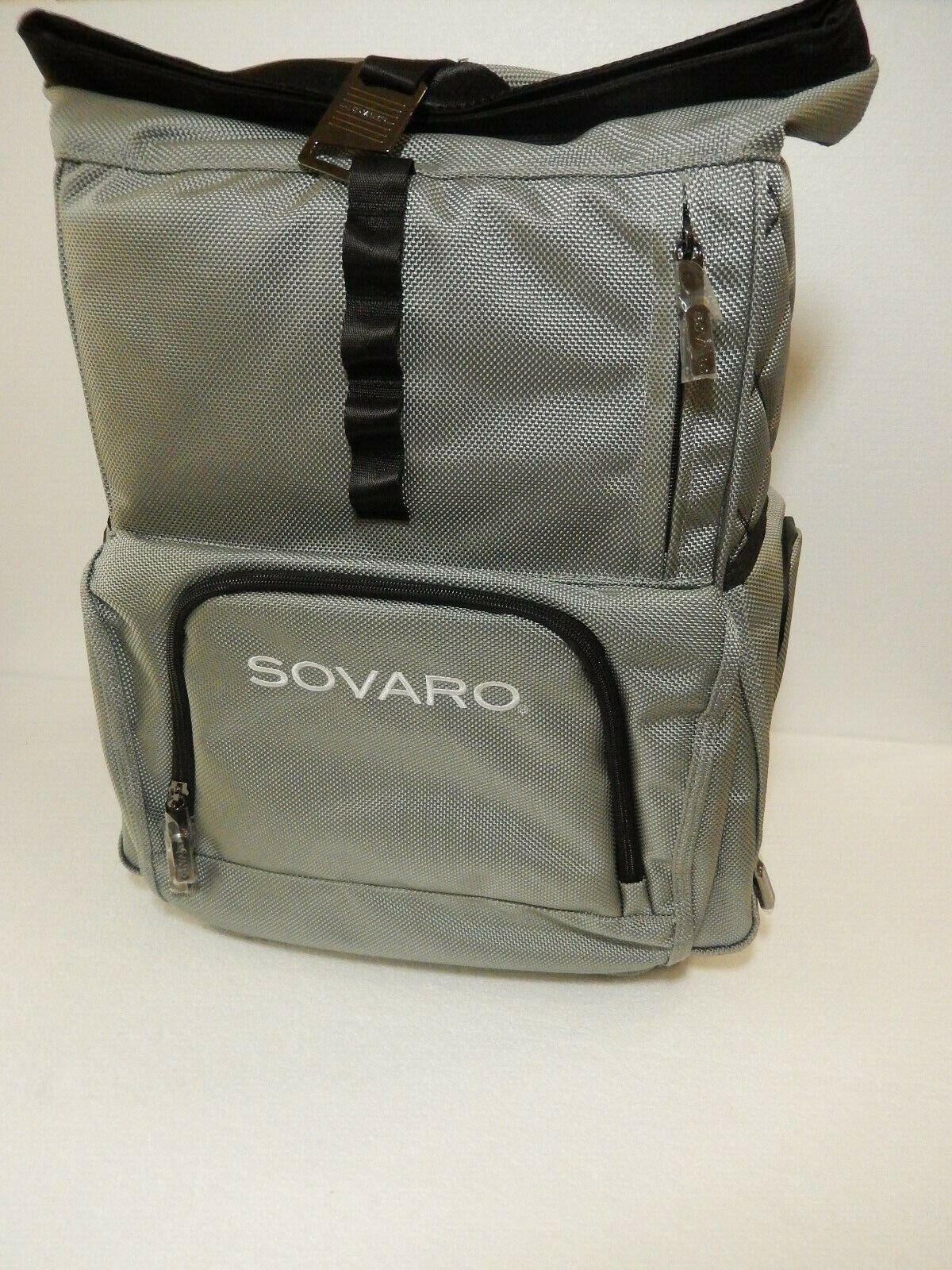 *NWT* Sovaro Luxury Soft Sided Back Pack Cooler 21" Grey/Black 6 Layer Construct