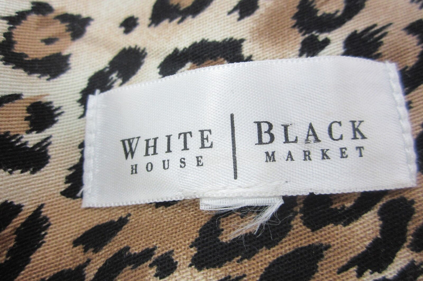 White House | Black Market Leopard Print 3/4 Sleeve Jacket Size S