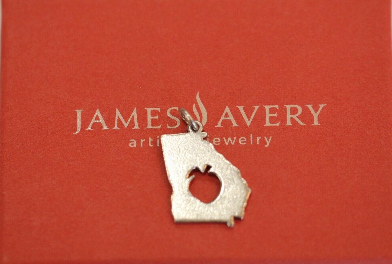 *RETIRED* R A R E - James Avery Sterling Silver  Georgia State Peach Charm