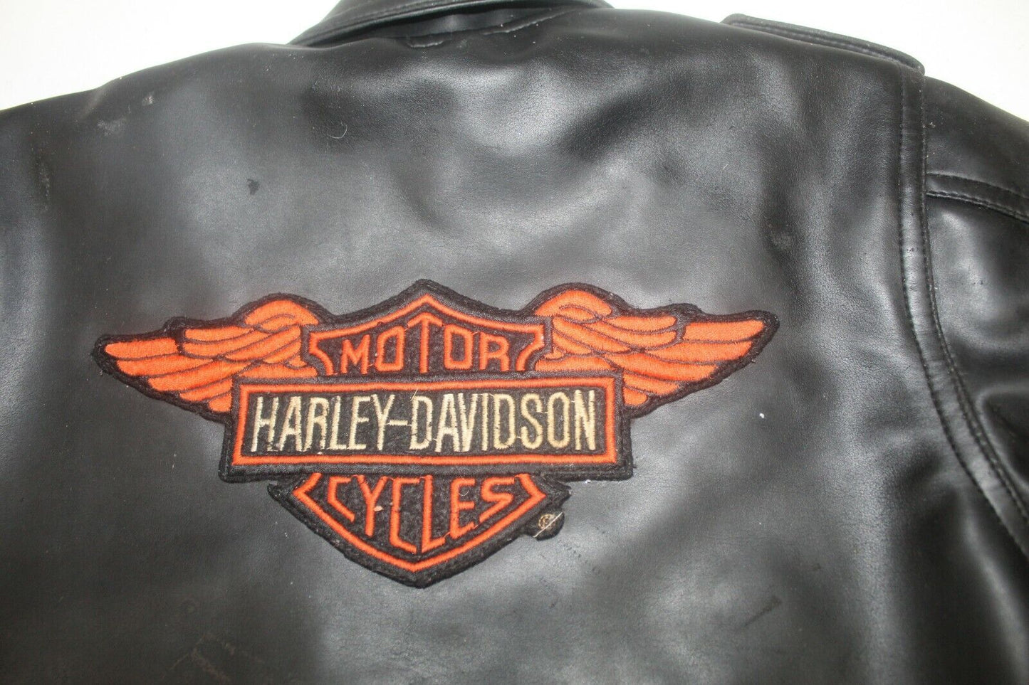 Harley Davidson Born to Ride Simulation Leather Black Biker Jacket Youth