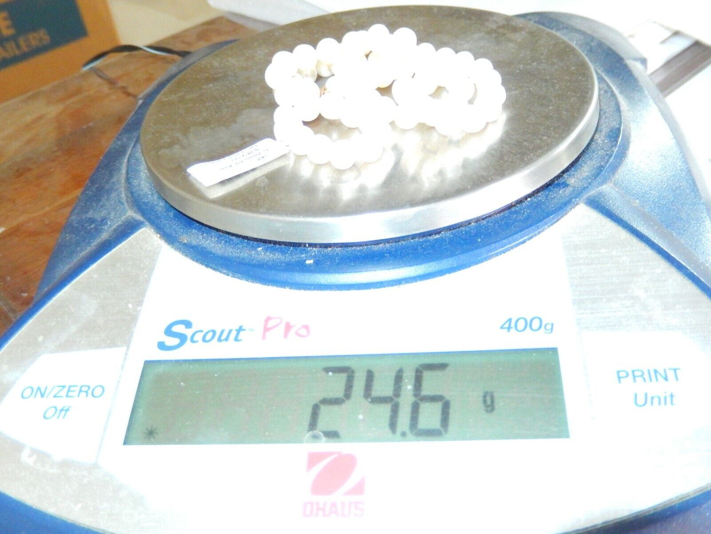 14k Yellow Gold Filigree Clasp 6.75mm Cultured Potato Pearl Knotted Necklace 18"