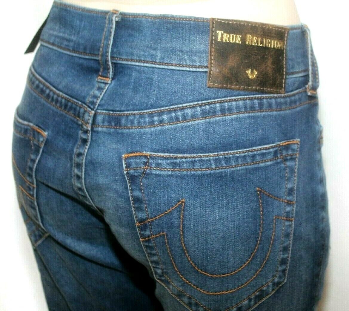 *NWT* True Religion Jeans Men's Geno Relaxed Slim Stretch Denim Size W32 x L32