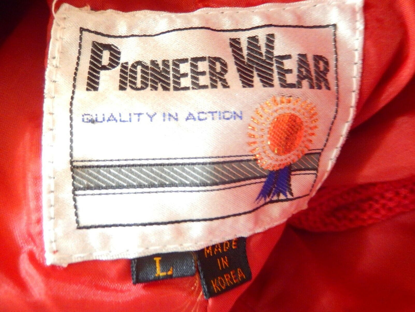 *RARE*VINTAGE PIONEER WEAR Cowgirl Red Leather Suede Fringe Sweater Womens Sz L