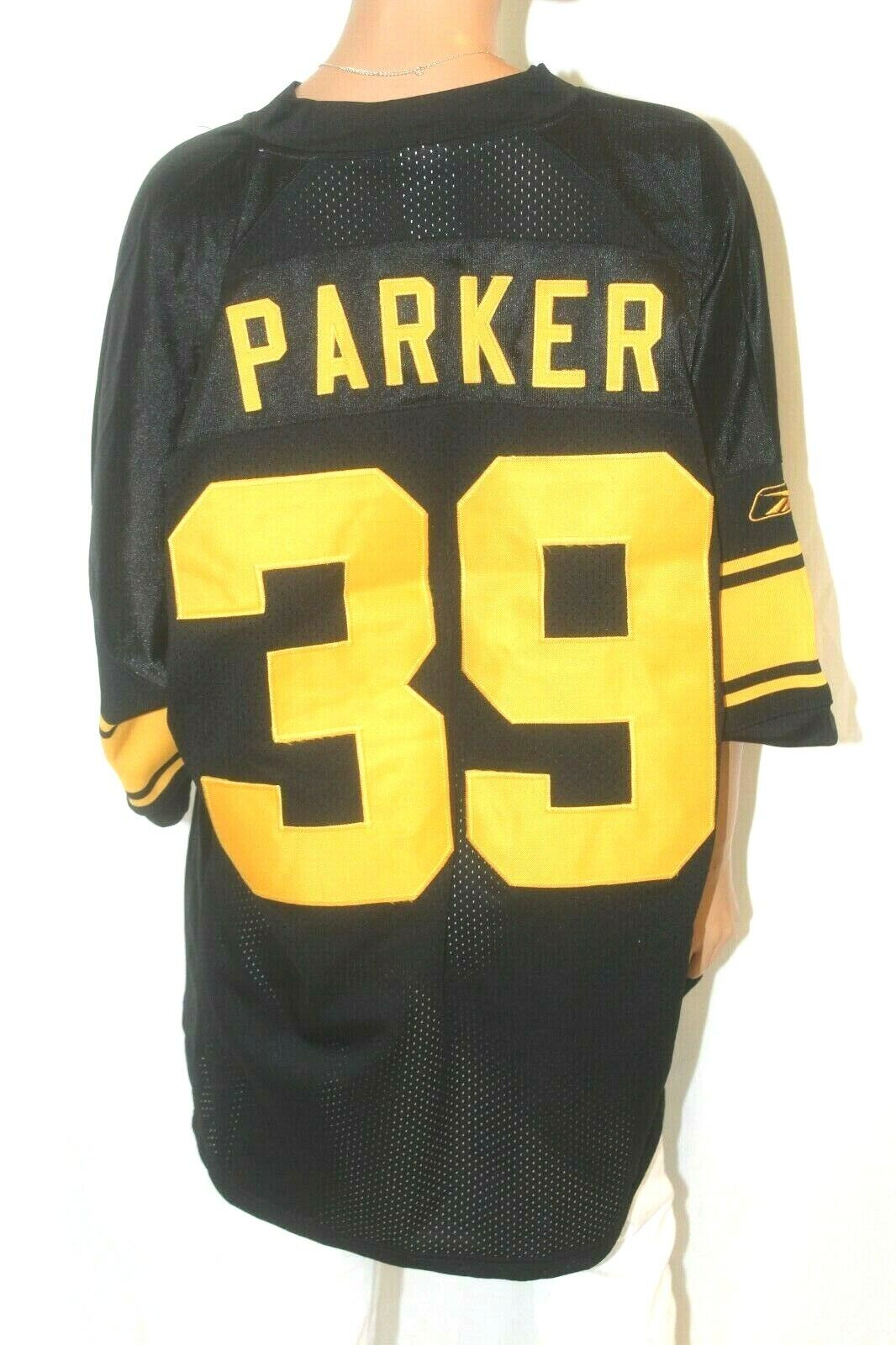Pittsburgh Steelers Willie Parker #39 Jersey Sewn Reebok 75th Season Sz 54