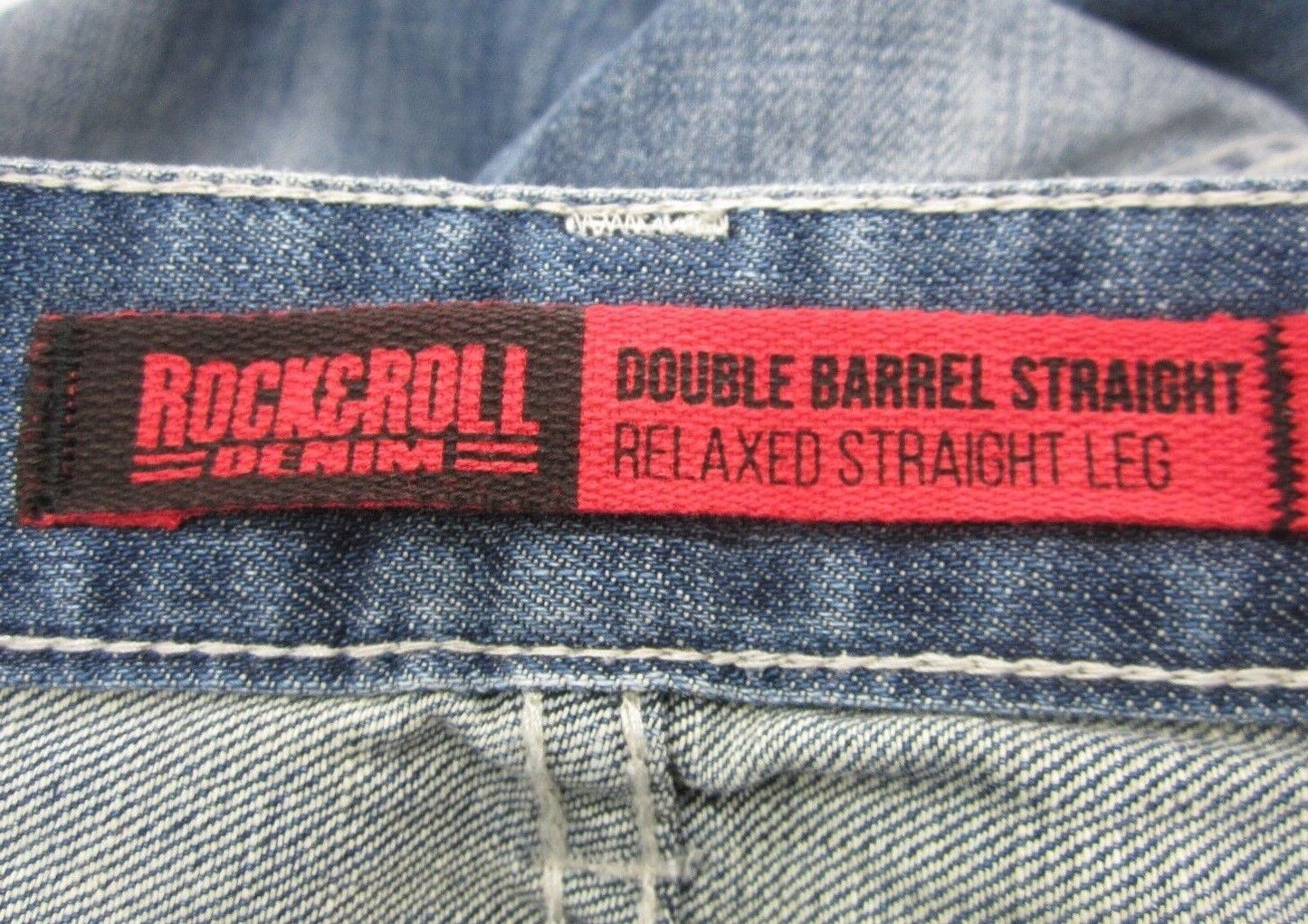 NWT Rock & Roll Cowboy Men's Double Barrel Relaxed Straight Leg Jeans Sz 33 x 36