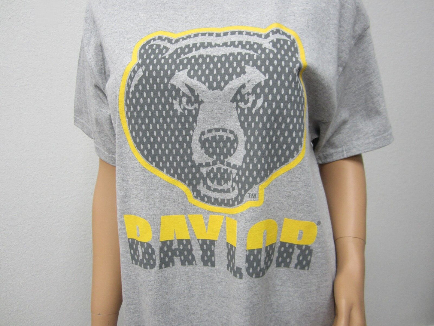 NWT Baylor University Gildan Unisex T Shirt Solid 100% Cotton Short Sleeve Siz L