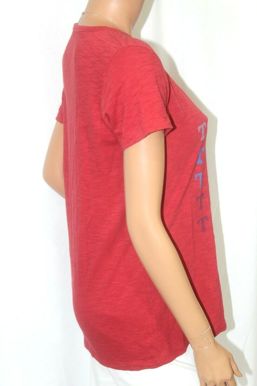 Women's  Forty Seven Brand Texas Rangers Logo MLB  Baseball T-Shirt Sz XL