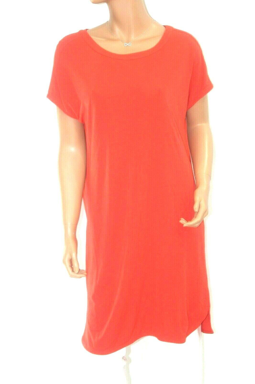 RALPH LAUREN RED STRETCH TUNIC TOP / SHIFT DRESS