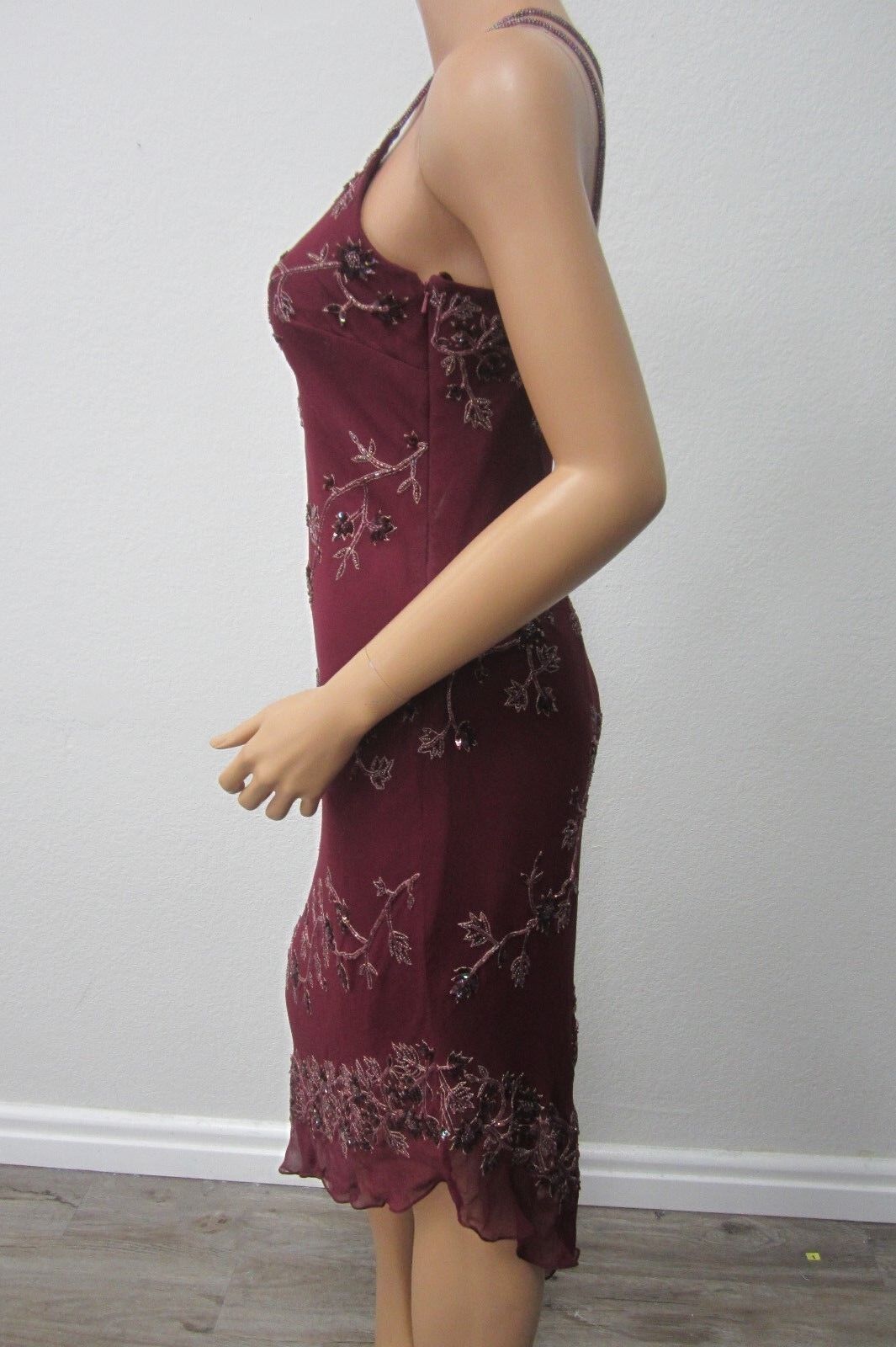 NWT~Scala Beaded and Sequined Long Dress / Size 7/8 Medium