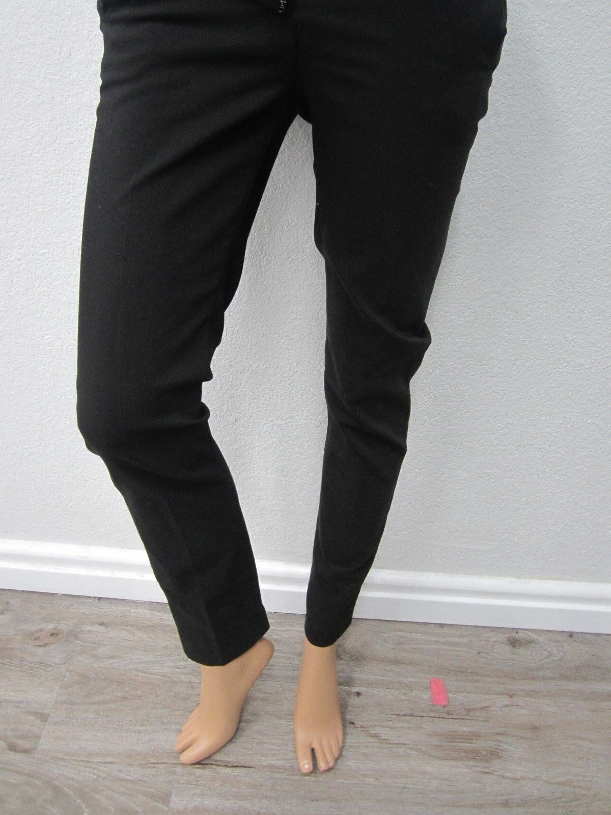 NWOT H&M Black  Pants Slim Cotton Blend Size 2  x  29Length