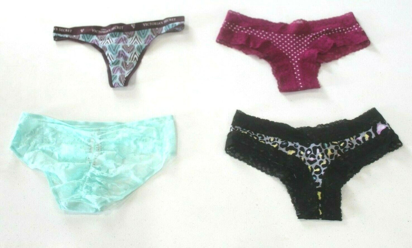 ♡  **NWT**  Lot of Four Random Victoria's Secret Panties Size - Small  ♡