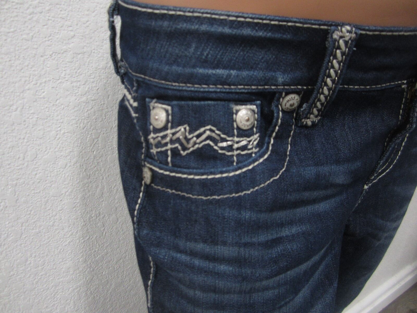 NWOT MISS ME Easy Capri JE1049EP3 Dark Jeans Womens 26 x 31