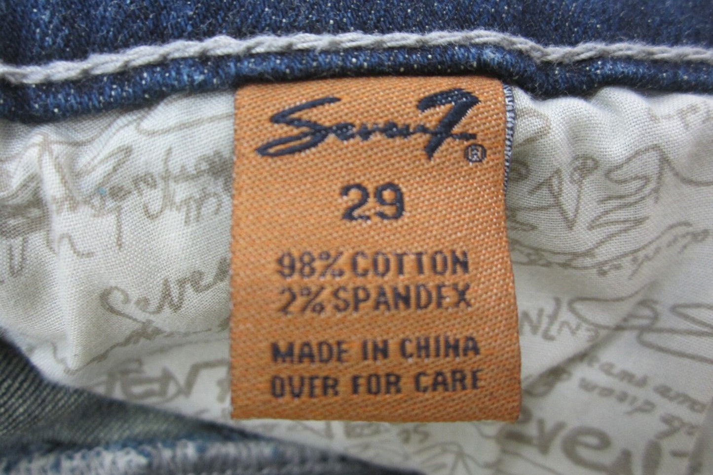 NWOT Seven 7 Women’s Jeans Slim Dark Denim Stretch Size W29 x L28