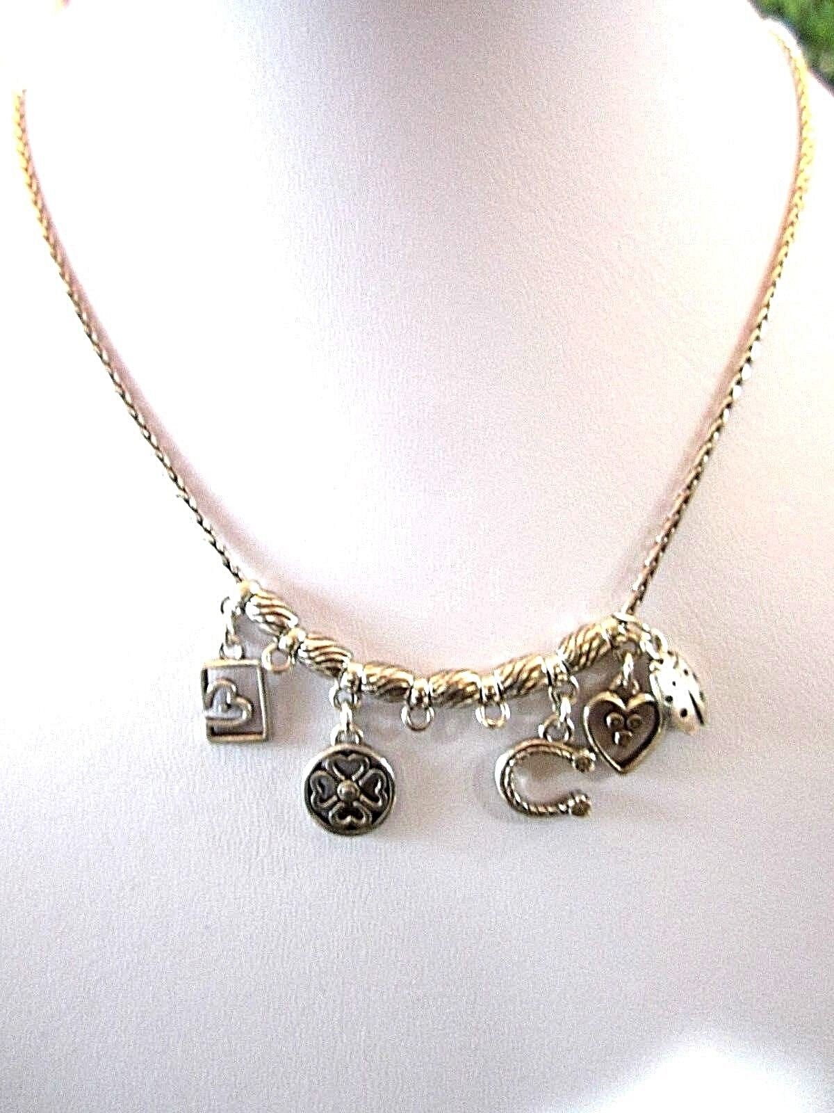 RETIRED BRIGHTON SILVER CHARM NECKLACE