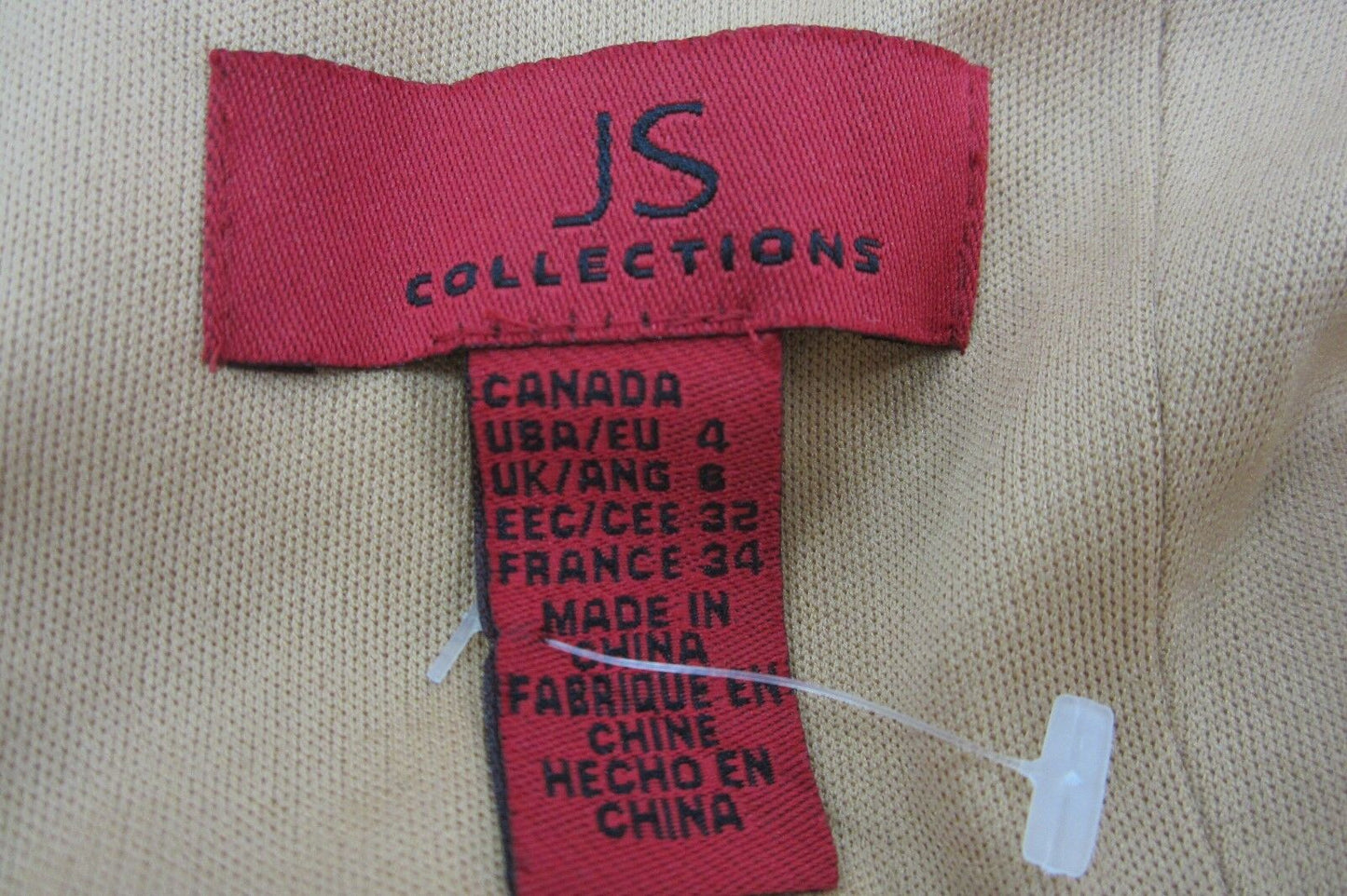 NICE JS COLLECTIONS Chiffon Fully Lined Designer  Sleeveless Dress Size 4