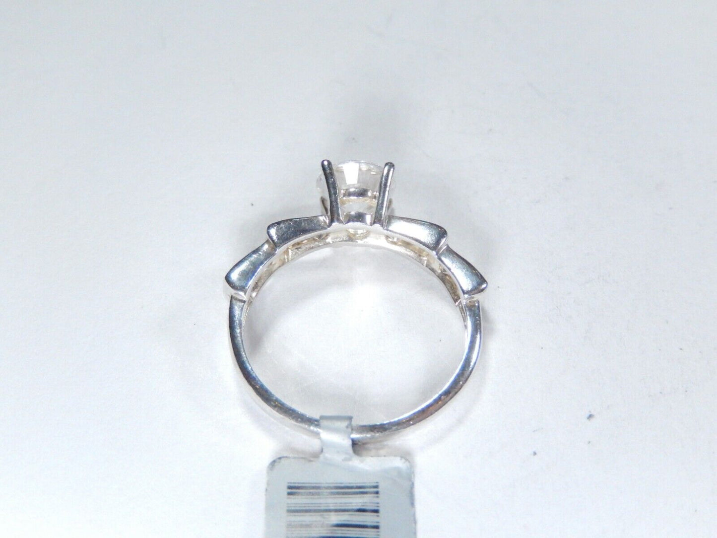 *VINTAGE*   1.50 CT Sterling Silver Womens Wedding Cubic Zirconia Ring Size 7