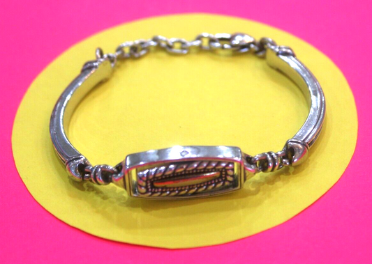 RETIREDBrighton Vintage Silver Gold Reversible Bracelet