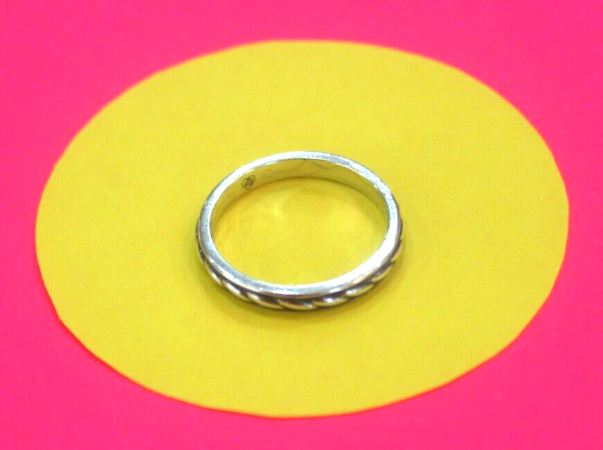 Brighton Decorative  Silver Tone Band Ring Size 9.5