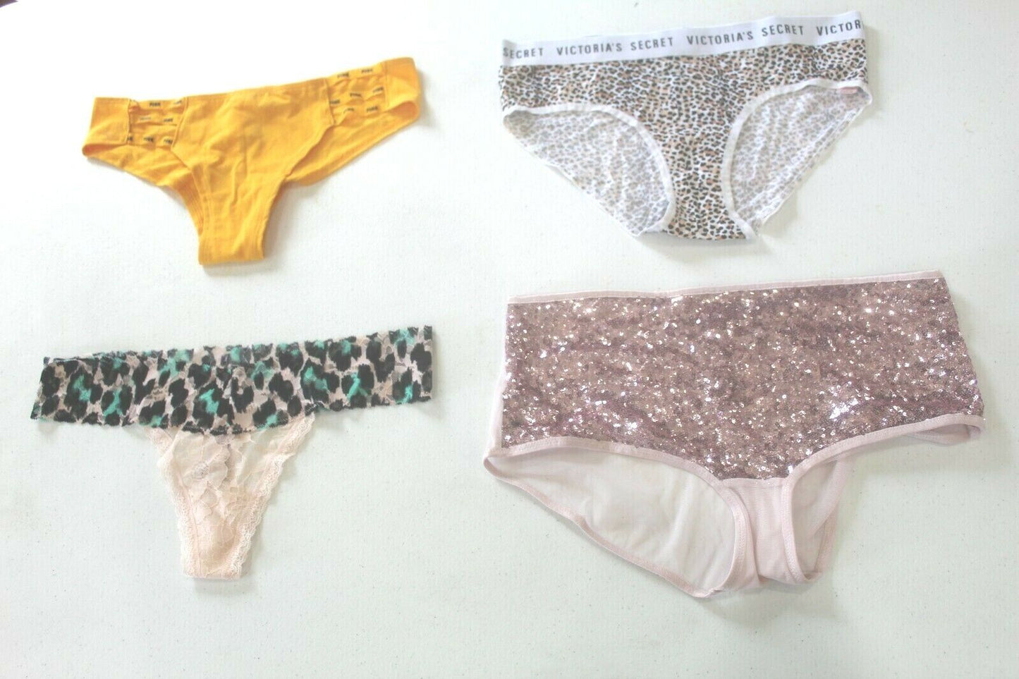 ♡  **NWT**  Lot of Four Random Victoria's Secret Panties Size - Medium  ♡