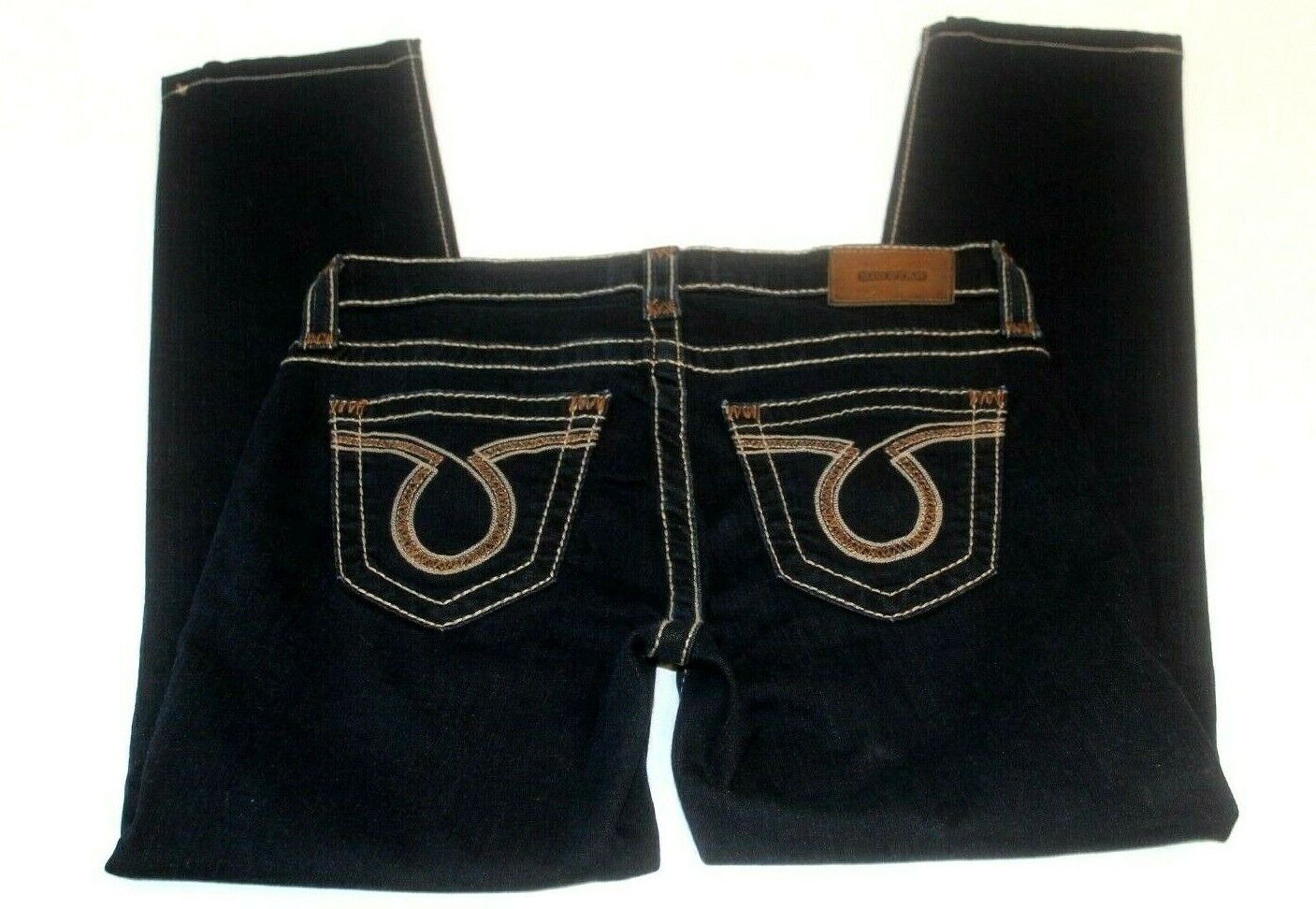 *NWOT* Big Star MADDIE SKINNY Black Embroidered Stitching  Sz 26 x 28