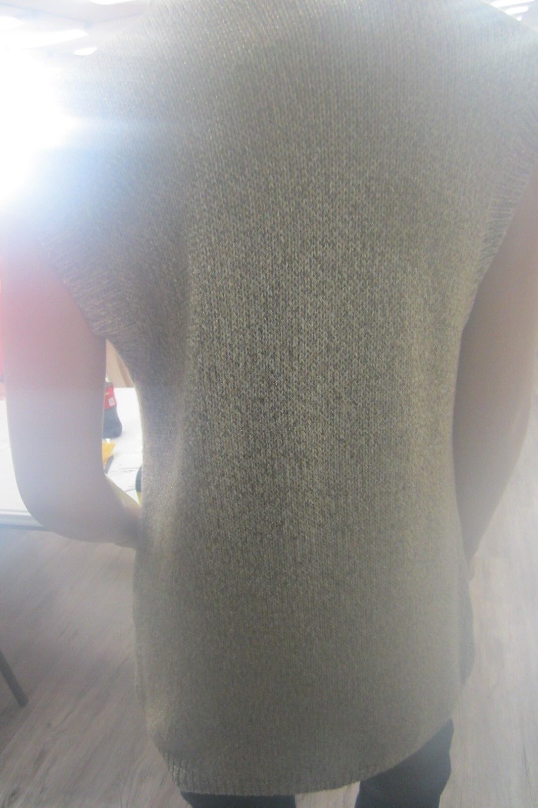 VERY NICE Chico's Open Front Cardigan Sweater Short Sleeve Womens XL (1)