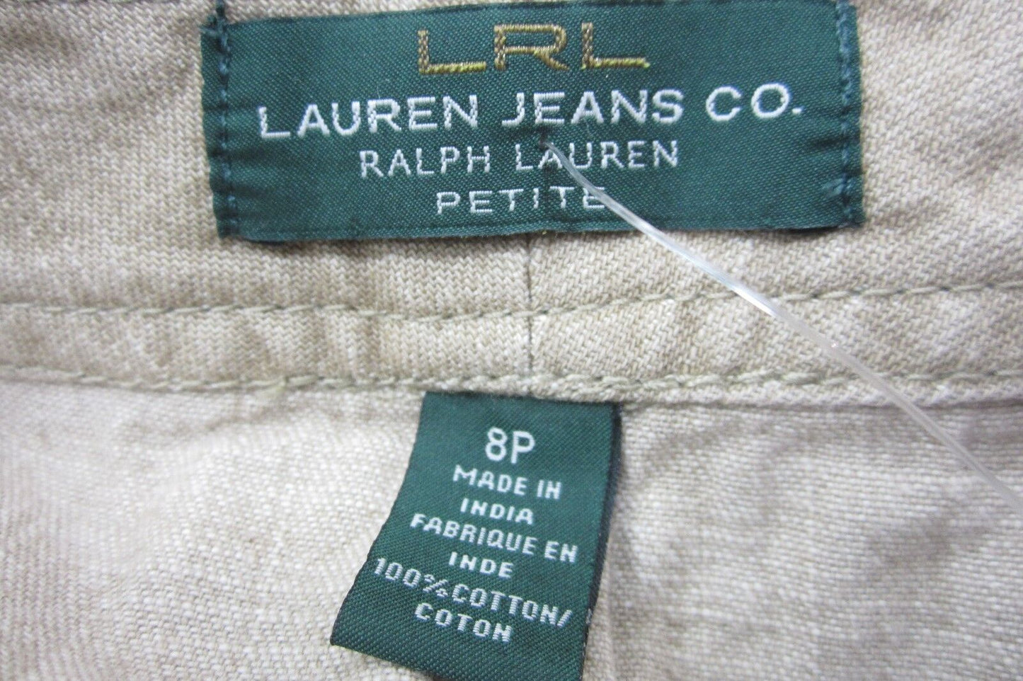 *NICE*  Ralph Lauren Jeans Co. LRL Brown Cotton Denim Pencil Skirt Size 8P