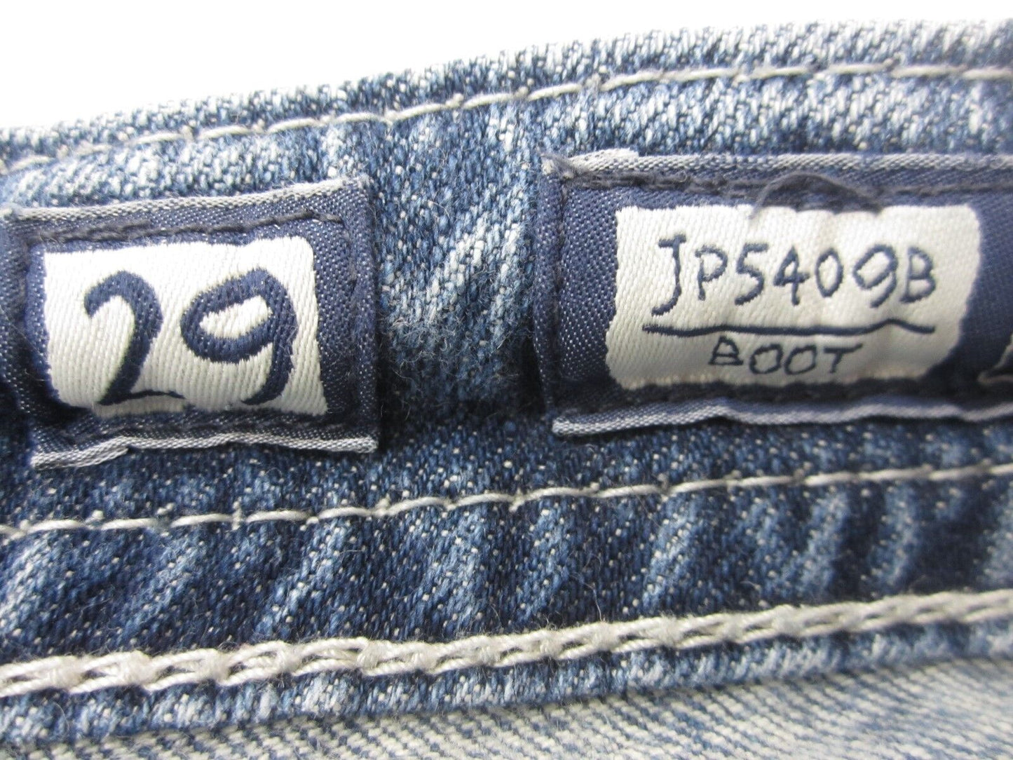 MISS ME WOMEN'S JP5409B EMBELLISHED POCKETS PREMIUM BOOT CUT JEANS Sz 29 x 27