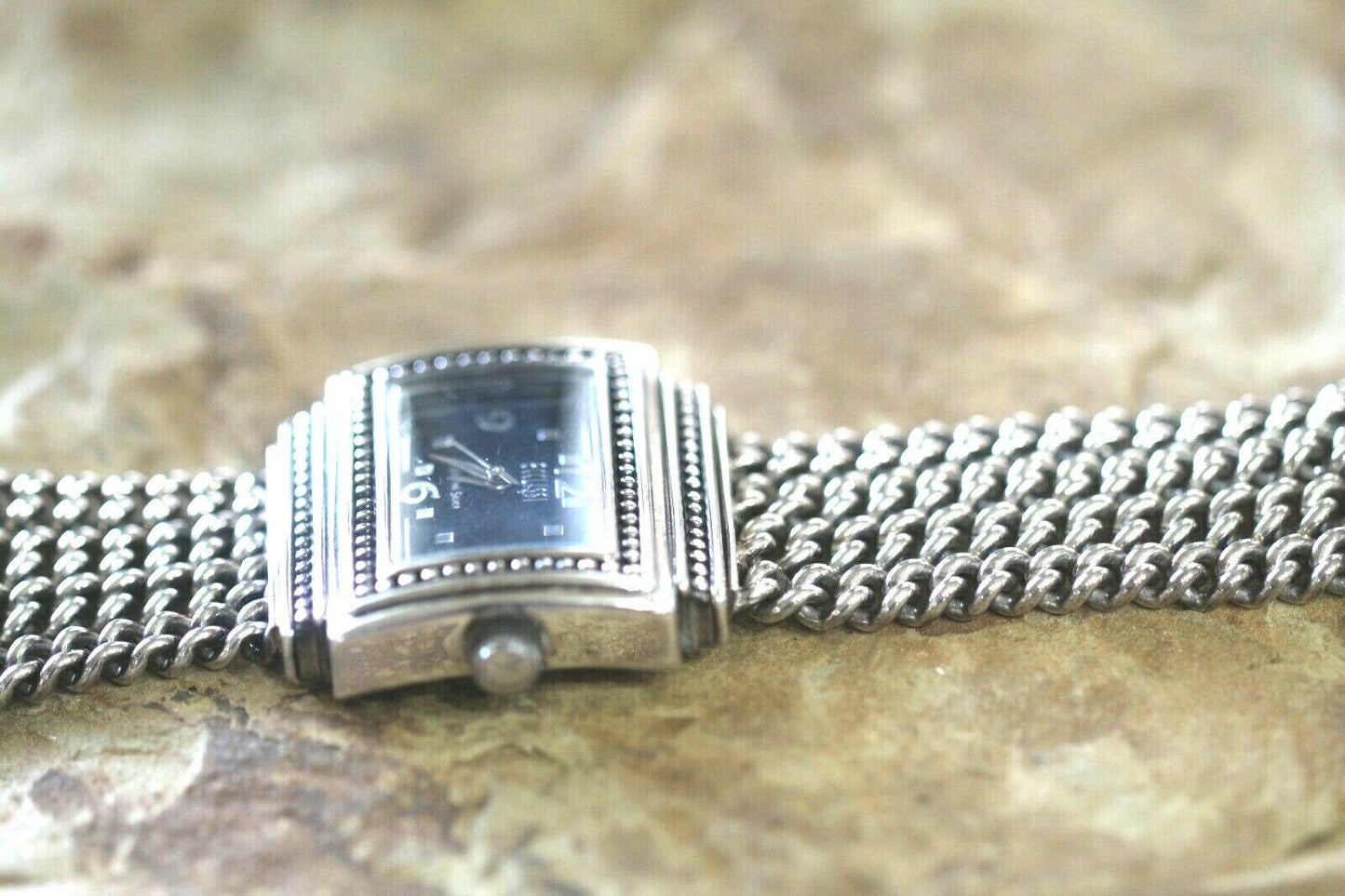 Ecclissi Sterling Silver Wrist Watch  Sterling Silver Multi Chain Band