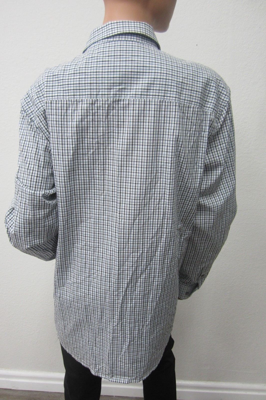 *MINT* Perry Ellis Men's Cotton Long Sleeve Plaid Button-Down Shirt Sz Large