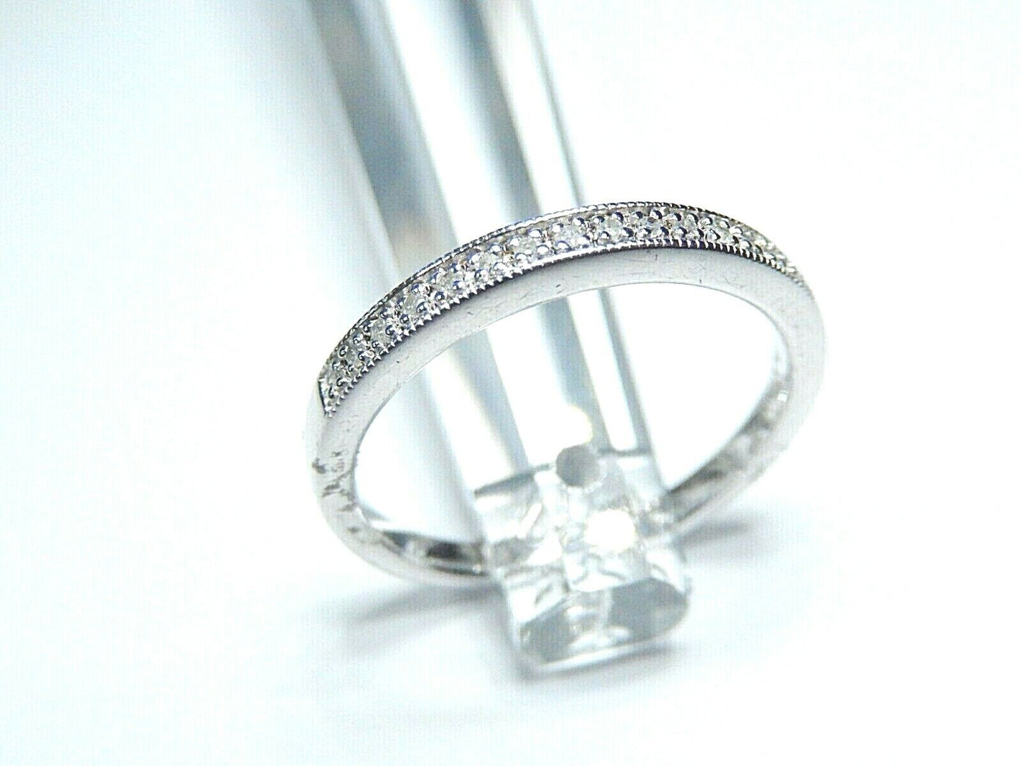 15 Diamond Platinaire Women's Wedding Ring Band 2.5mm Wide Size7.25