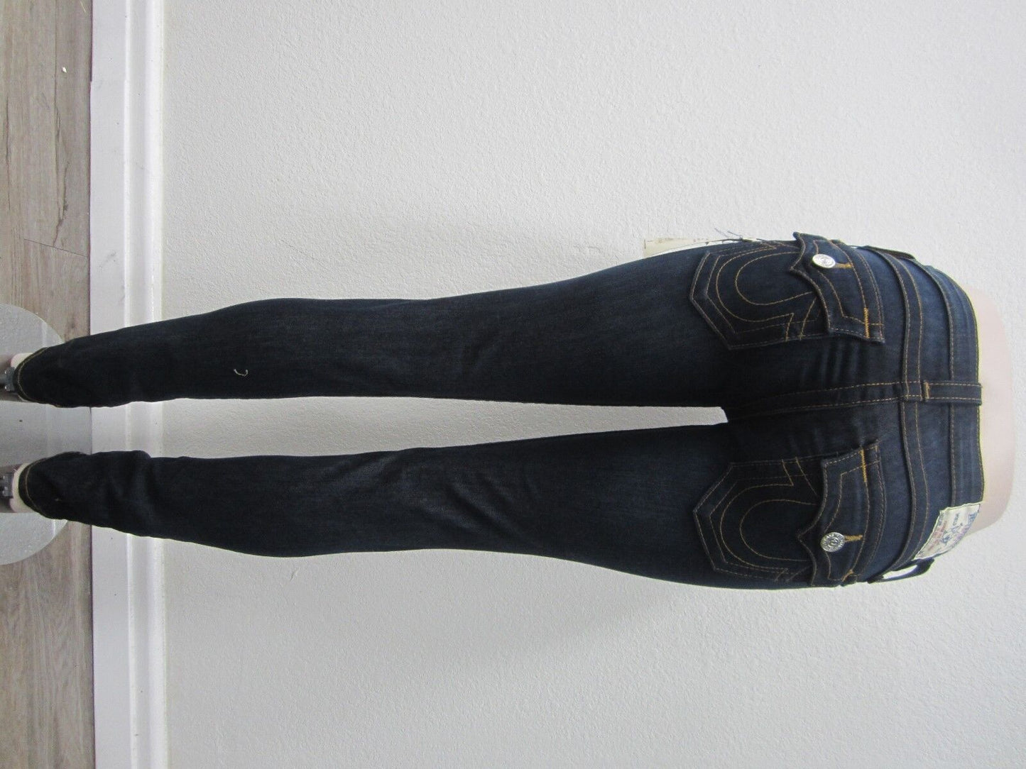 NWT AUTHENTIC True Religion Skinny Size 27X31 Dark Ladies Jeans WLFP