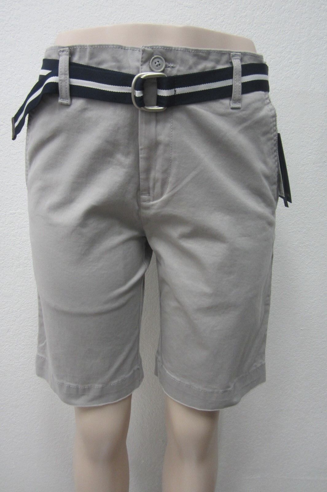 *NWT* U.S. Polo Assn. Men's Flat Front Chambray Shorts w/ Belt Khaki Size 32