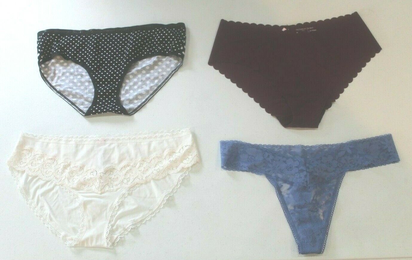 ♡  **NWT*  Lot of Four Random Victoria's Secret Panties Siz XL  ♡