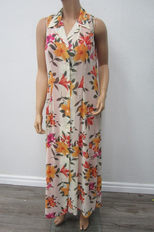 NWT Victoria's Secret Floral  Chiffon  Maxi Dress Size Large