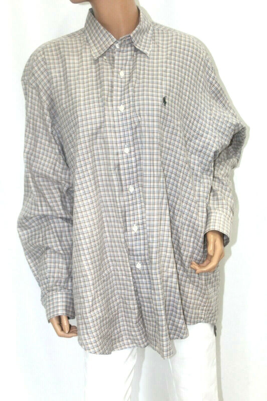 Men's Ralph Lauren  Blake Long-Sleeve Button Down Plaid Shirt Size Large